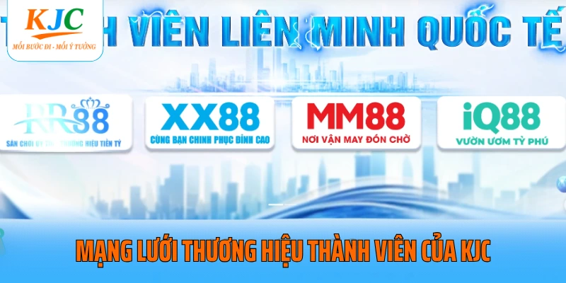 Mạng lưới thương hiệu thành viên của KJC